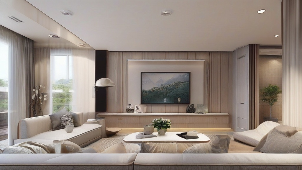 卧室与开放式厨房的融合设计：打造空间通透的现代家居